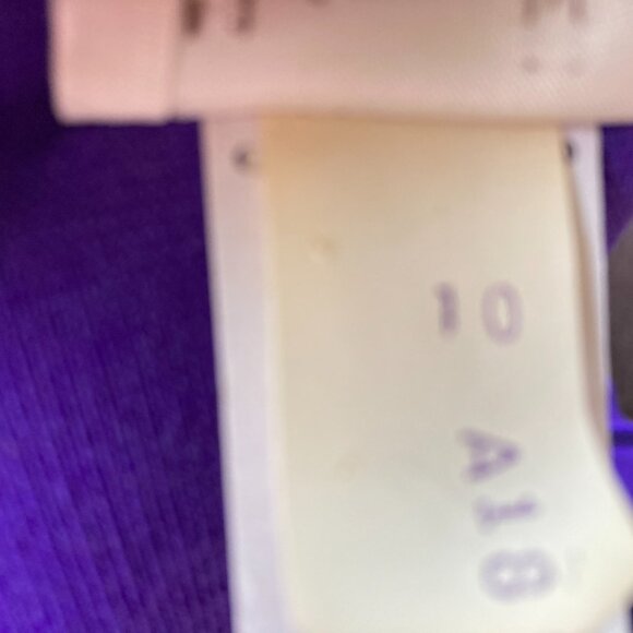 NEIMAN MARCUS Wool 70S DRESS Sz 10 Purple Vintage - Picture 5 of 11